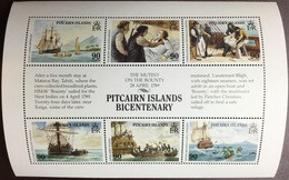 Pitcairn Islands 1989 Bicentenary 2nd Series Sheetlet MNH - Pitcairn
