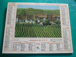 Calendrier 1985 Oller ITTERSVILLER Bas Rhin Lavande Drome Almanach Facteur PTT POSTE Département Sarthe - Big : 1981-90