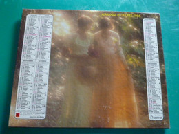 Calendrier 1985 Oberthur Femme Romantique Erotique Ombrelle Almanach Facteur PTT POSTE Département Sarthe - Big : 1981-90