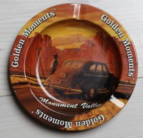 Rare Beau Cendrier Vintage Golden Moments Monuments Valley états Unis Voiture - Aschenbecher