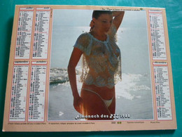 Calendrier 1988 Oller  Femme Romantique érotique Poitrine Seins Almanach Facteur PTT POSTE Département Sarthe - Big : 1981-90