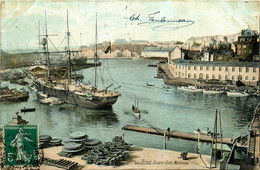 Brest * Avant Port Militaire * Bateau Voilier Goélette 3 Mâts - Brest