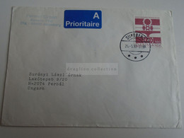 D189853 Danmark Denmark   Cover  Cancel   1992   Silkeborg  Sent To Perbál, Hungary - Storia Postale