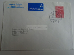 D189855 Danmark Denmark   Cover  Cancel   1991   Silkeborg  Sent To Perbál, Hungary - Briefe U. Dokumente