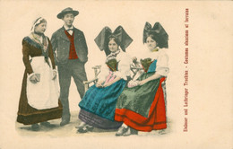 Fantaisie Folklore Costume Alsace Alsacienne Elsässerin Nœud Jupe Jeune Fille Personnage Ruban Groupe + Lorraine - Personaggi