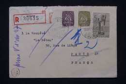 PORTUGAL - Enveloppe En Recommandé De Braga Pour La France En 1951 - L 119325 - Covers & Documents