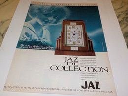 ANCIENNE PUBLICITE COLLECTION ANNEES FOLLES  JAZ 1989 - Alarm Clocks