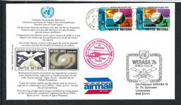 NATIONS-UNIES NEW-YORK 1976:  LSC Pour Zürich (Suisse) - Lettres & Documents