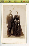 373 - VIEILLE PHOTO COUPLE -  OUDE FOTO KOPPEL -  PHOTOGRAPIE : HENRI CRAMPON LIEGE - Antiche (ante 1900)