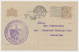 Briefkaart Amsterdam 1922 - Consulaat Cuba - Unclassified