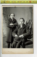 375 - VIEILLE PHOTO CARCONS -  OUDE FOTO JONGENS -  PHOTOGRAPIE : ERNEST WURTH LIEGE - Antiche (ante 1900)