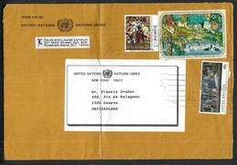 NATIONS-UNIES NEW-YORK Ca.1991:  DDL De LSC Pour Genève - Briefe U. Dokumente