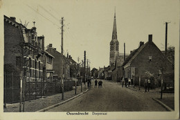 Ossendrecht (N-Br.) Dorpstraat (geanimeerd) 1939 - Other & Unclassified