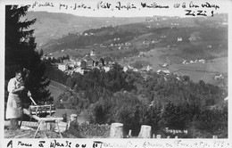 Carte Photo Trogen Holzfäller 1929 - Trogen