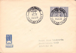 FINLAND - LETTER 1955 ROVANIEMI > HELSINKI / ZL70 - Brieven En Documenten