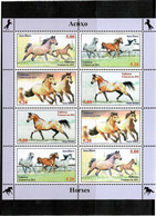 Tajikistan 2021 . Horses.  M/S Of 8 - Tajikistan