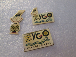 PIN'S    LOT  3  YGO   PARC   NICE CÔTE D'AZUR - Jeux