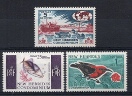 Nouvelles HEBRIDES  Timbres Poste N°242* à 244* Neufs Charnière TB Cote 6€50 - Unused Stamps