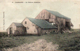 Nassogne  Le Chteau Tremblant  Carte Colorisée Voyagé En 1909 - Nassogne