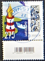 Bund/BRD Januar 2022 Rollenmarke "Leuchtfederstift" MiNr 3657 Mit Zählnummer Und EAN-Feld, Ersttagsagestempelt - Used Stamps