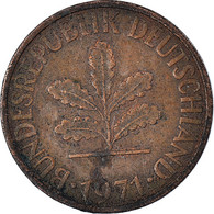 Monnaie, République Fédérale Allemande, 2 Pfennig, 1971 - 2 Pfennig