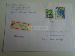 D189930   Slovensko  Slovakia   Registered Cover    1999 TLMACE Lipnik    Sent To Nove Zamky - Cartas & Documentos