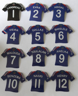 24 Magnets Football équipe De France 2008 Karim Benzema Thierry Henry Anelka - Deportes