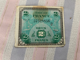 Billet Du Trésor, émission Américaine , SERIE DE 1944,  2F émis En France, Liberté, égalité, Fraternité N° 57528856 - 1944 Vlag/Frankrijk