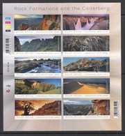 GEOLOGY - SOUTH AFRICA - 2013 - ROCK FORMATIONS SHEETLET OF 10   MINT NEVER HINGED, SG CAT £17.50 - Altri