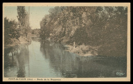 PONT DE VAUX - Bords De La Reyssouze - Pêcheur - Animée - Colorisée - Edit. CIM - Pont-de-Vaux