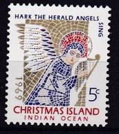 1969 Christmas Island Indian Ocean Mi: 32 Singender Engel / Hark The Herald Angles - Christmas Island