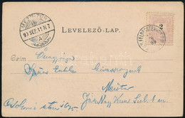 1899 Kunszentmiklós Képeslap Hadgyakorlati Bélyegzéssel / Postcard With FELDPOSTEXPOSITUR Cancellation - Other & Unclassified