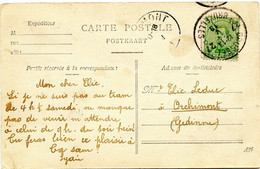 BELGIQUE - N°137 OBLITERE TAD D'AGENCE BRUXELLES 27 SUR CARTE POSTALE, 1919 - Lettres & Documents