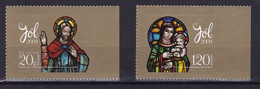 2009  Jsland, Mi: 1255 + 1256 Glasarbeiten Von Fenstern, Mit Bogenrand Rechts - Unused Stamps