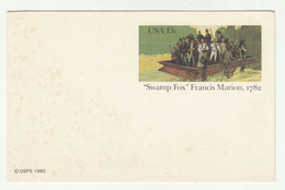 US 1982 Swamp Fox Stationery Postcard Not Posted B220410 - 1981-00