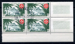 RC 22760 AFRIQUE EQUATORIALE N° 237 BLOC DE 4 OBLITÉRÉ BRAZZAVILLE / MOYEN CONGO TB - Used Stamps