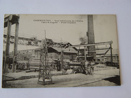 Delcampe - ALLIER-COMMENTRY-VUE INTERIEURE DE L'USINE-PARC A LINGOTS-PONT ROULANT-ANIMEE - Commentry