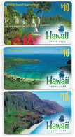3 Prepaid Cards With Hawaii Motives - Autres