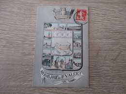 80 SAINT VALERY SUR SOMME FANTAISIE ILLUSTREE MULTI VUES - Saint Valery Sur Somme