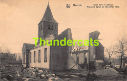 CPA HERZELE OUDE KERK IN AFBRAAK 1913 - Herzele