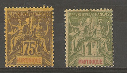 Martinique _1892 _ N° 41 /42 - Sonstige & Ohne Zuordnung