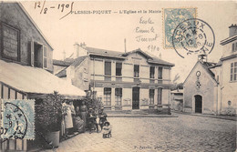 92-PLESSIS-PIQUET- L'EGLISE ET LA MAIRIE ( VOIR ECOLE EMILE JEUNET 1911 ) - Le Plessis Robinson