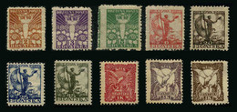 YOUGOSLAVIE CROATIE - YT 53 à 62 ** - SERIE COMPLETE DE 10 TIMBRES NEUFS ** - Unused Stamps