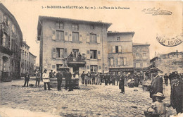 43-SAINT-DIDIER-LA-SEAUVE-LA PLACE DE LA FONTAINE - Autres & Non Classés