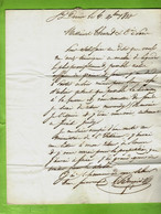 1830 REVOLUTION De JUILLET LETTRE De Benoist De St Denis Seine Pour Thuret Banque Place Vendome Paris V.TEXTE+HISTORIQUE - Documentos Históricos
