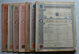 ECHO De La TIMBROLOGIE 1934 N°913 à 919 - 921 à 929 - 936 (17 Numéros) - Filatelia E Storia Postale