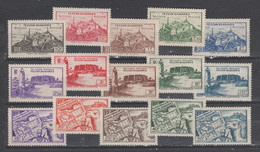 Fezzan  1946  N° 28 à 42  Neuf  X  Série Compléte 15 Valeurs - Unused Stamps