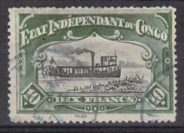 COB 29 Cu1 Oblit.  - Etat Indépendant Du Congo - 1894 - Cote 140 COB 2022 - Roue Du Bateau Touchant Le Cadre - 1894-1923 Mols: Usati