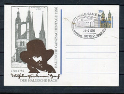 Bundesrepublik Deutschland / 1996 / Privatpostkarte "Hallesche Bach" SSt. "Halle" / 11189 - Cartes Postales Privées - Oblitérées