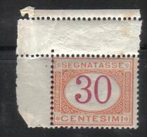 SS1076 - REGNO 1890, Segnatasse Il 30 Cent N. 23  ***  MNH - Impuestos